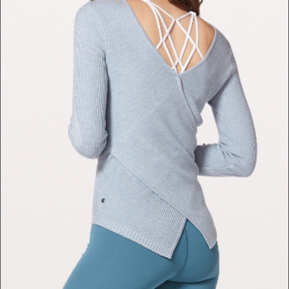 NWT HRST LULULEMON WRAP IT BACK SWEATER STARLIGHT - Picture 4 of 8